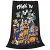 Флисовое одеяло Dragon Ball Z с изображением спящего Гоку, мягкое теплое фланелевое покрывало с 3D-печатью для кровати, дивана, спальни, гостиной