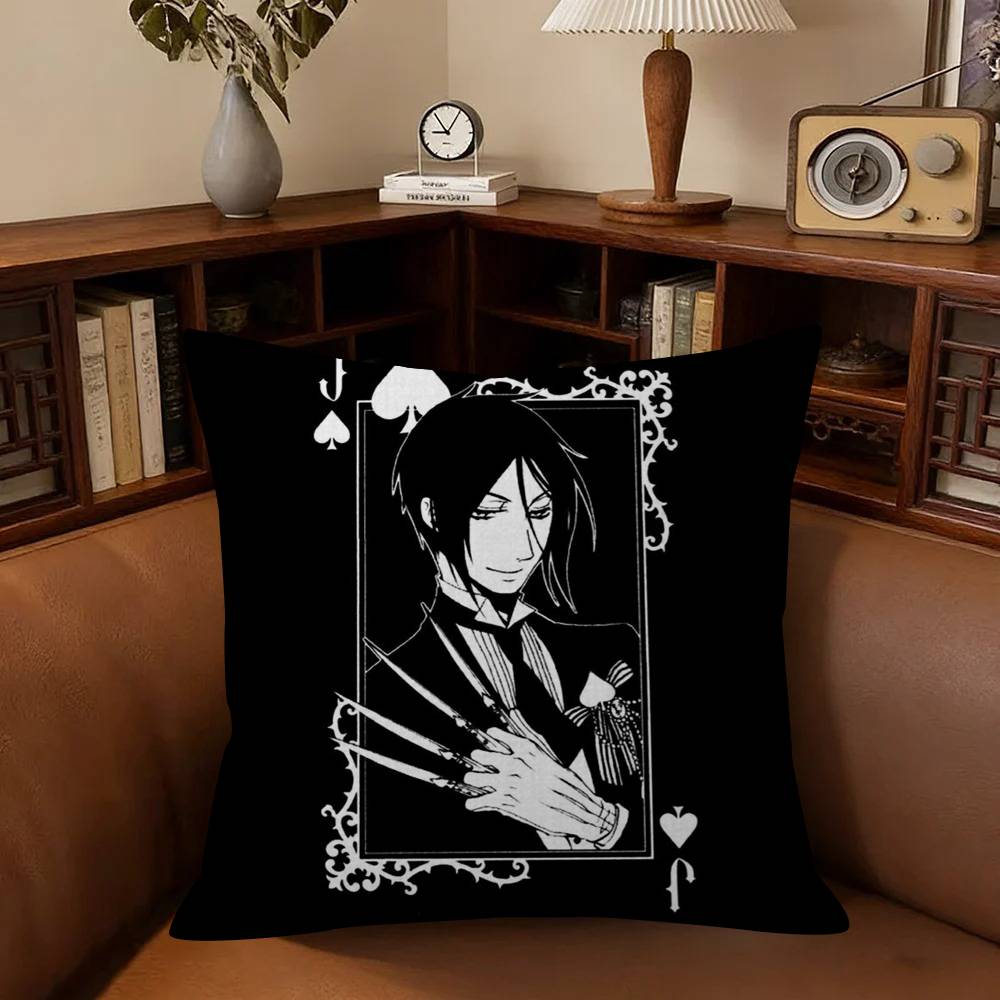 Anime BBlack BButler Cushion  Pillow Cushion Cover Pillowcase Living Room Sofa Home Decor Customized