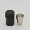 4Pcs/set Outdoor Practical Travel Stainless Steel Cups Mini Set Glasses For Whisky Wine With Case Portable Drinkware 30ml
