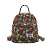Cute Cotton Rabbit Bear Fox Shell Printed Student Casual Backpack With Pendant For Women