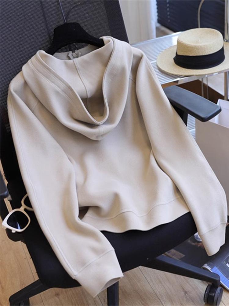 Худи на молнии для миниатюрных женщин: Спортивная весенняя куртка 2025