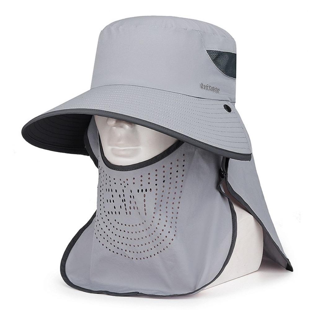 Дышащая шляпа-ведро для защиты лица и шеи, рыболовная шляпа, новая солнцезащитная шляпа для спорта на открытом воздухе