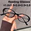 Oval Thick Frame Reading Glasses Fashion Anti Blue Light Optical Eyeglasses Ultralight Presbyopic Glasses for Elderly Women Men