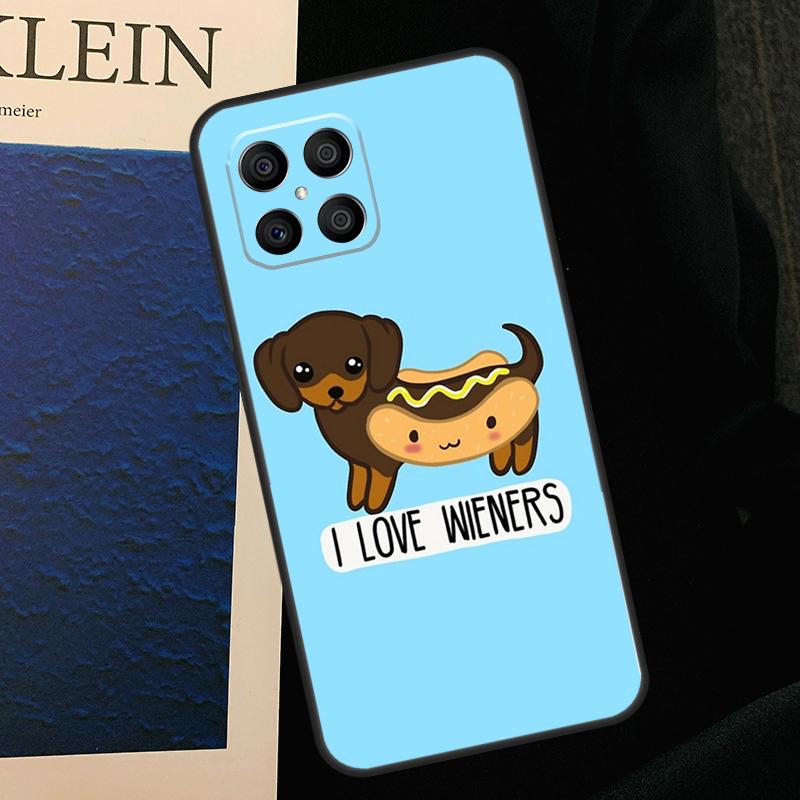 Sausage Dog Love Phone Case For Huawei P40 P20 P50 P30 Pro Nova 9 5T Cover For Honor 50 Lite X9 X8 X7 Case
