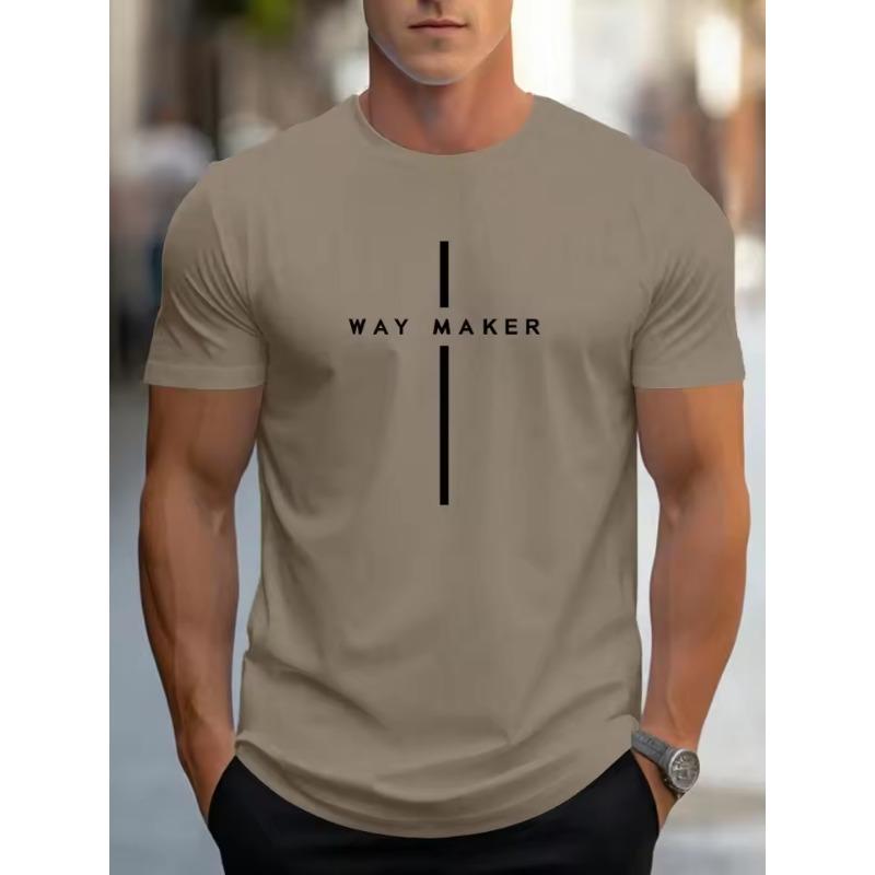 Летняя мужская повседневная спортивная свободная футболка оверсайз с простым принтом в виде букв, с круглым вырезом и короткими рукавами, 3D-топ