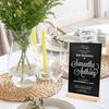 NACHLYNN 8 x 12 inch Small Chalkboard Signs with Wood Base Stand Double Sided Chalk Board Sign Message Board for Tables Decorations Home Party