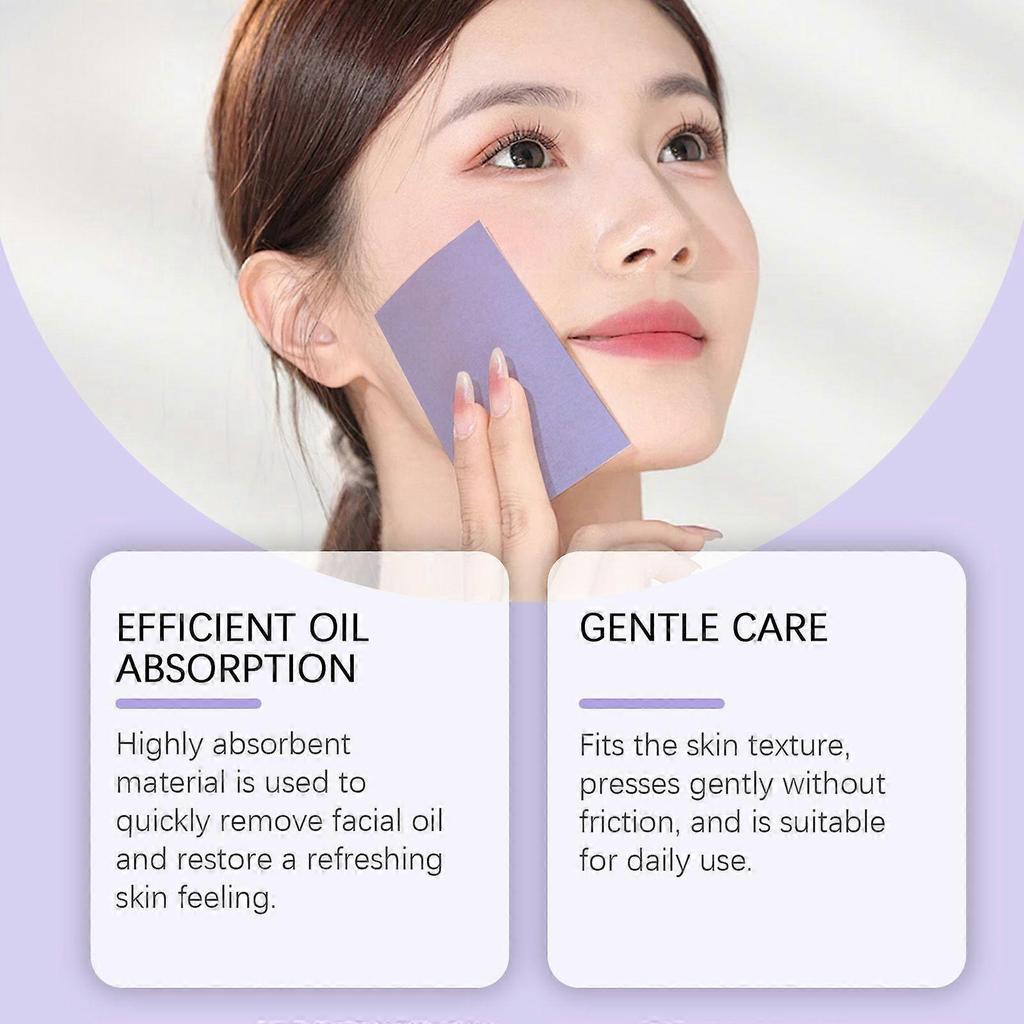 Luxuriant Lavender Oil Blotting Paper, Face To Reduce Shine Always Keep Fresh Face Comfortable Skin Care