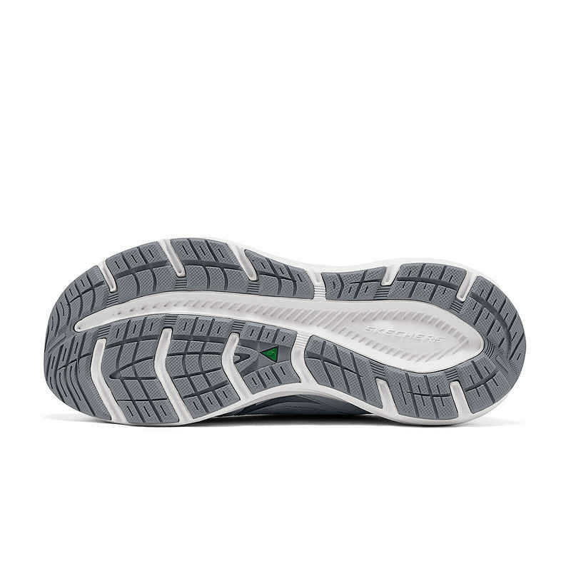Skechers Edgeride Простые Ударопоглощающие Прочные Повседневные Кроссовки Низкие Женские Серый Белый 150475-GRY