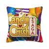 Custom Video Game Candy Crush Saga Cushion Cover Colorful Velvet Cute Pillow Case Home Decor