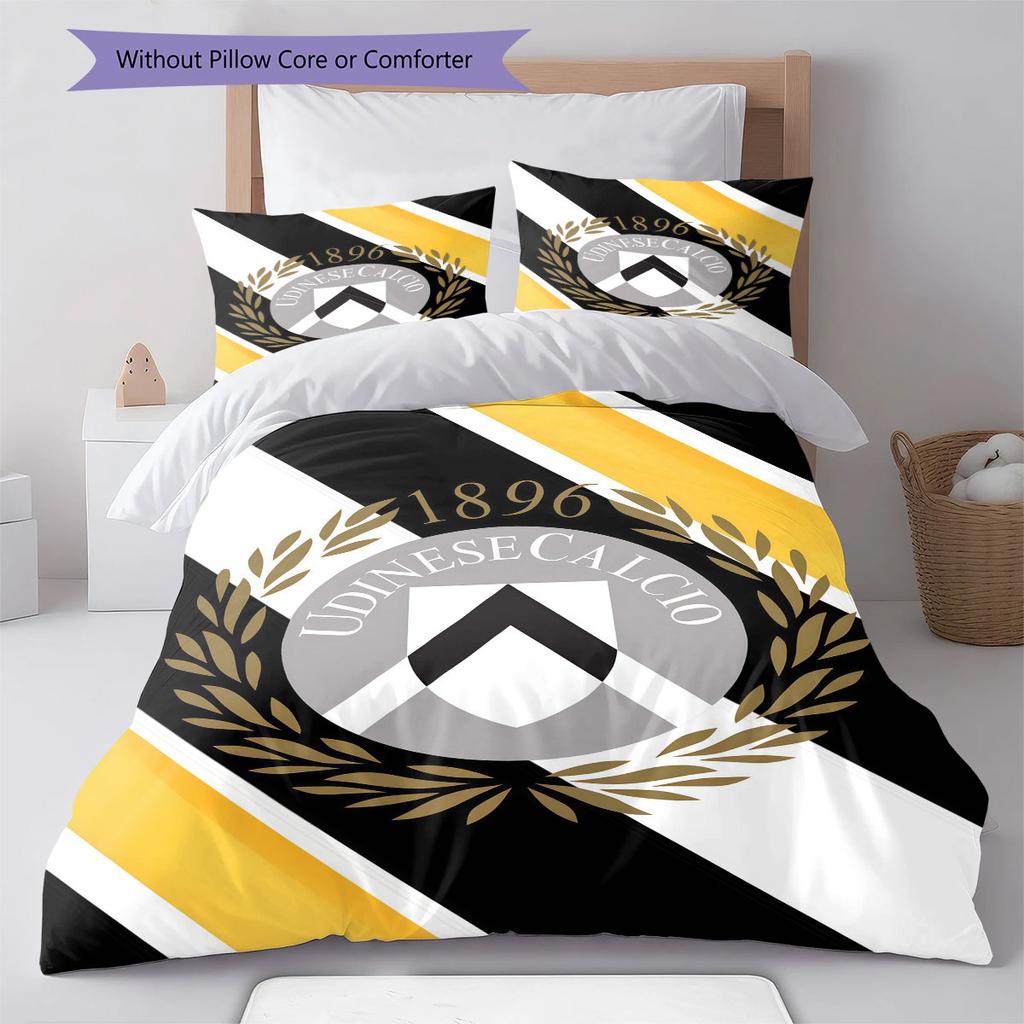Udinese Bedding Quilt Set Quilt Cover Pillowcase Home Decoration Birthday Gift (1 * duvet cover + 2 * pillowcase, without core)