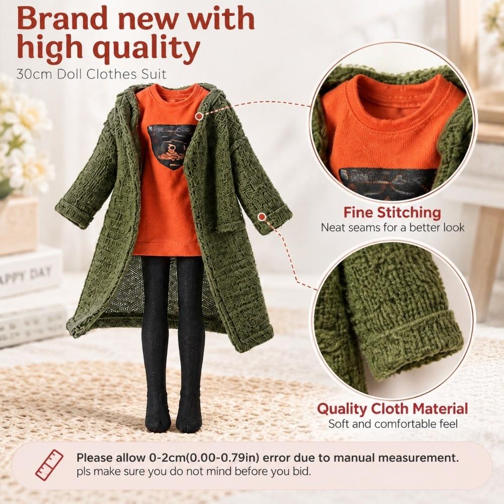 Cute Doll Outfit 4 Styles Fashion Casual Doll Clothing 1/6 Supermodel Doll Sweet Girl Clothes