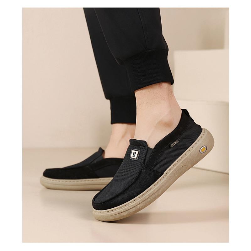 Breathable Comfortable Non Slip Wear Resistant Slip On Casual Mens Walking Shoes