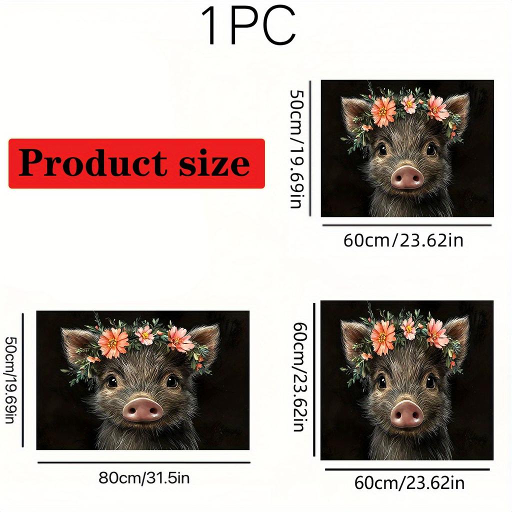 1 шт. Резиновый коврик для сушки с цветочным принтом капибары для кофейни, ресторана, кухни, ковер, коврик для стола, коврик для питомца, кофейная посуда