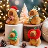 Christmas Tree Christmas Capybara Plush Doll Dress Up Capibara Fluffty Doll  Christmas Toy
