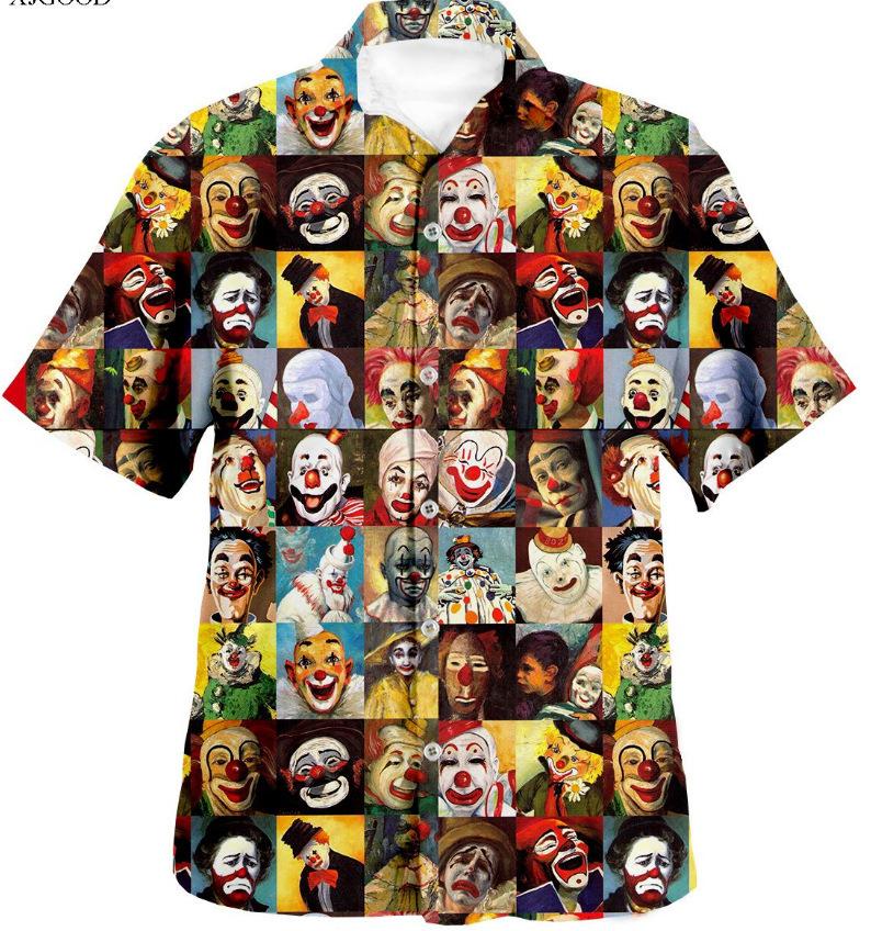 Hawaiian shirt new men's large size 1D printing fashion casual and comfortable Cuban collar button-down cardigan