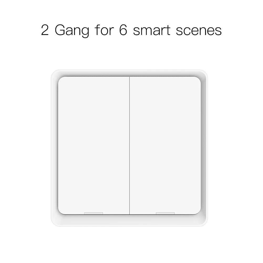 MOES 4 Gang Tuya ZigBee Wireless 12 Переключатель сцен Кнопочный контроллер Сценарий автоматизации с питанием от аккумулятора для устройств Tuya