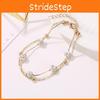 Chic Crystal Shell Anklet With Alloy Material And Geometric Style For Travel And Gift