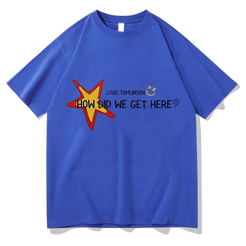 Louis Tomlinson How Die We Get Here Fans TShirts Gift Unisex Tour 2026 Shirt Mens Clothing Casual Pure Cotton Streetwear Tops