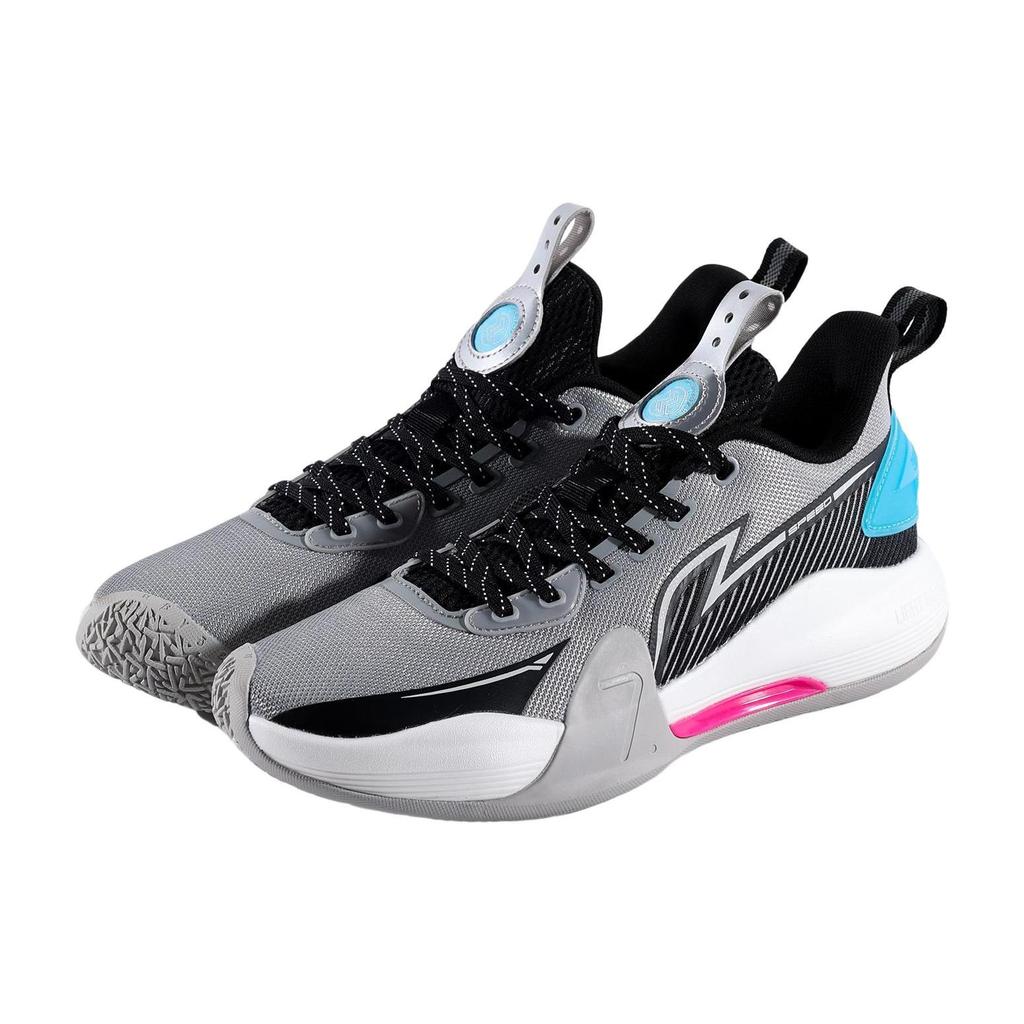 Li Ning Speed 7 Амортизирующие Нескользящие Износостойкие Низкие Баскетбольные Кроссовки Мужские Серый Черный Синий ABPT013-4