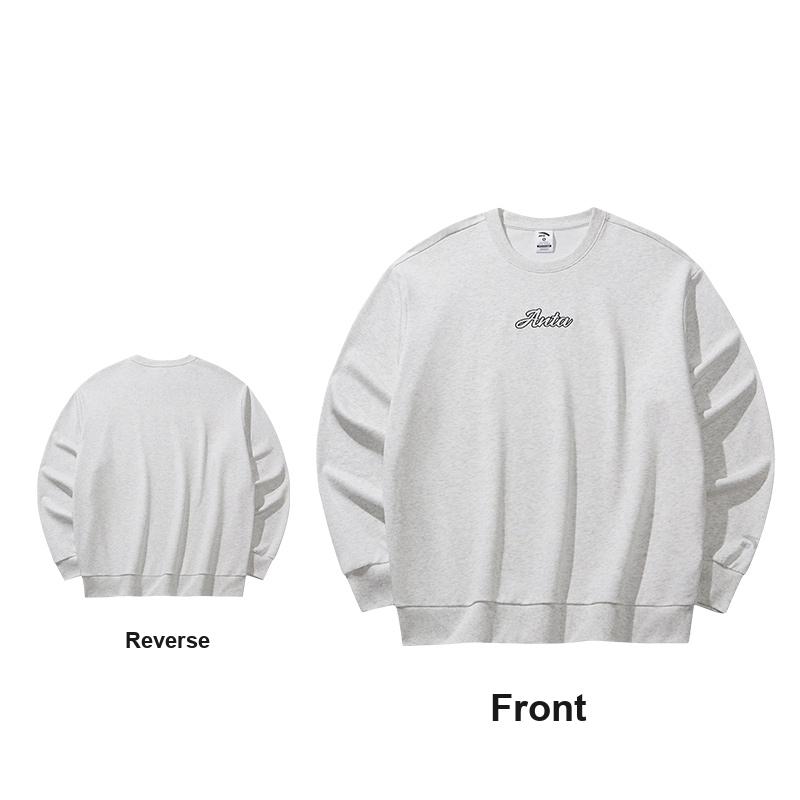 Anta Серия Lifestyle Модный Повседневный Свободный Удобный Кампус Универсальный Спортивный Пуловер Топ Повседневный Свитшот для Пары Унисекс топы 972618704-9