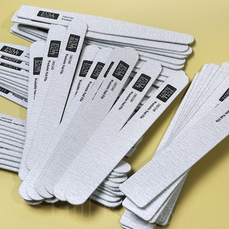 10 шт. косметические шлифовальные пилочки для ногтей 180/240 салонные инструменты для дизайна ногтей Маникюрные пилочки для ногтей и буфер для ногтей