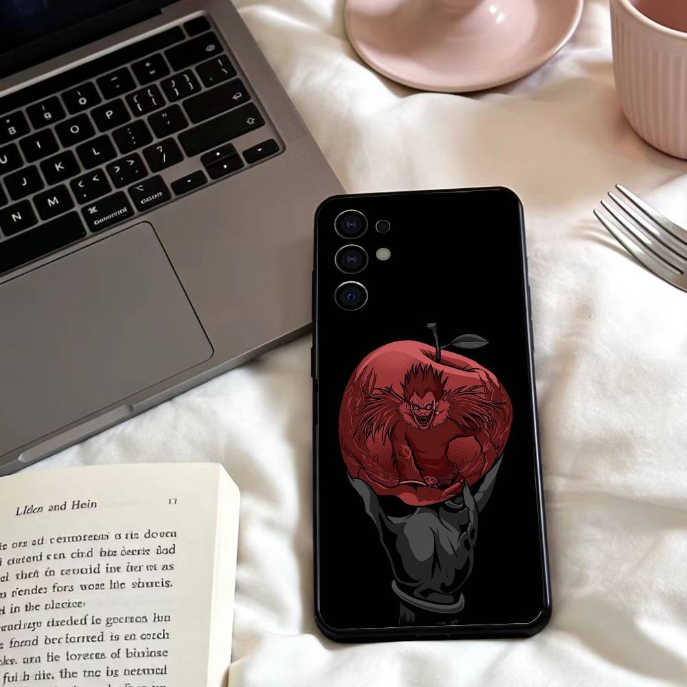 Чехол для телефона D-Death Anime N-Note для Samsung S25,24,23,22,30,21,10,9,Ultra,Plus,Lite,FE,4,5 G Мягкий черный чехол