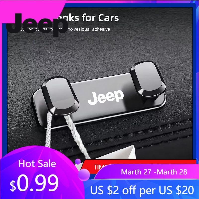 Для Jeep Маленький Автомобильный Крючок Металлические Крючки Инструменты для Хранения Аксессуары Для Jeep Wrangler JL JK Renegade Grand Compass Gladiator Cheroke