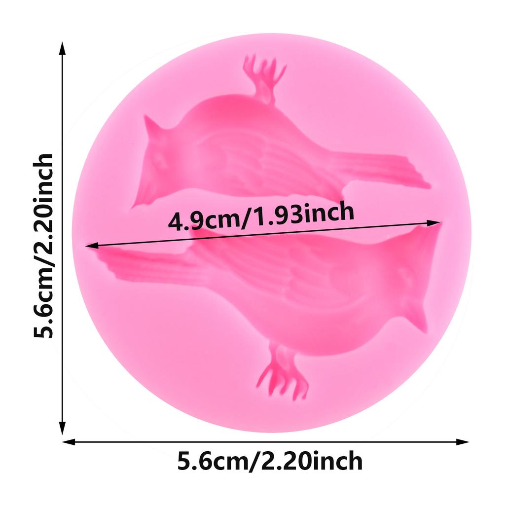 Силиконовые формы с милыми птицами, форма для помадки, сделай сам, украшения торта, форма для шоколадной мастики, кекс, топпер, конфеты, смоляные глиняные формы