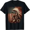 Native American Indian Chief American USA Flag Tee Gift Unisex T-Shirt