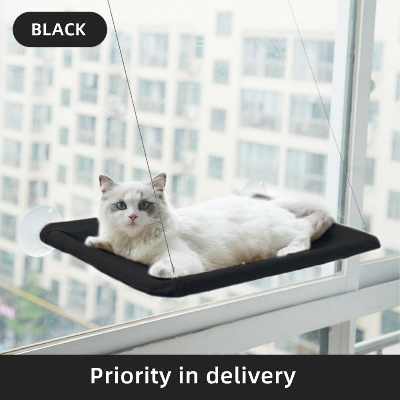 Cute Pet Hanging Beds Bearing 20kg Cat Sunny Window Seat Mount Pet Cat Hammock Comfortable Cat Pet Bed Shelf Seat Beds