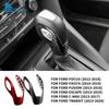 Настоящий Жесткий Углепластик Для Ford Focus 2012-2018 Для Fiesta Escape Transit 14-19 Fusion C-Max 2013-2016 Леворульный Автомобиль Чехол на Ручку Переключения Передач