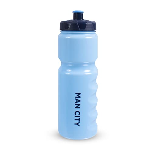 MANCHESTER CITY FC Team Merchandise 750ml Plastic Bottle, Blue