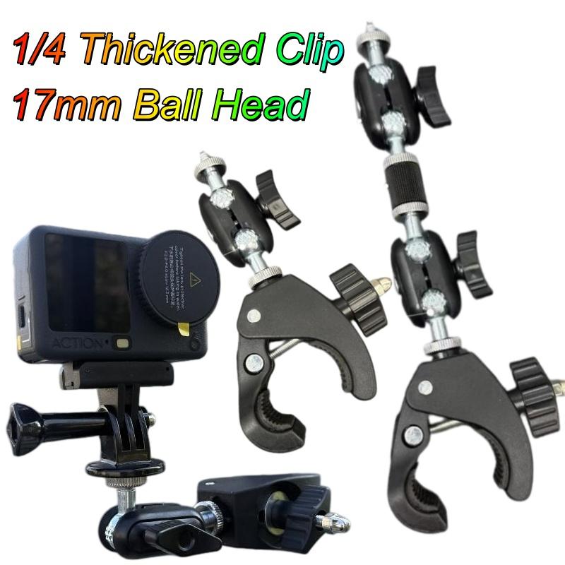 Universal 360 Degree Rotating 1/4 Camera Dv Bike Bicycle Handlebar Clamp Bracket Tripod Mount Screw Clip For Sport Camera
