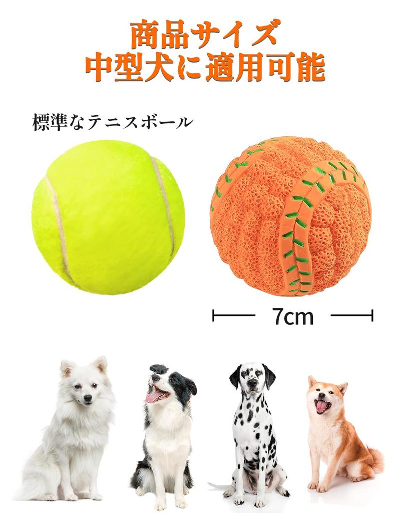 SCHITEC Dog Toy Ball with Sound of Diameter Chewing Lack of Stress Educational Suitable for Small Medium Dogs [Set 8, 7cm, Baseball, Soccer,