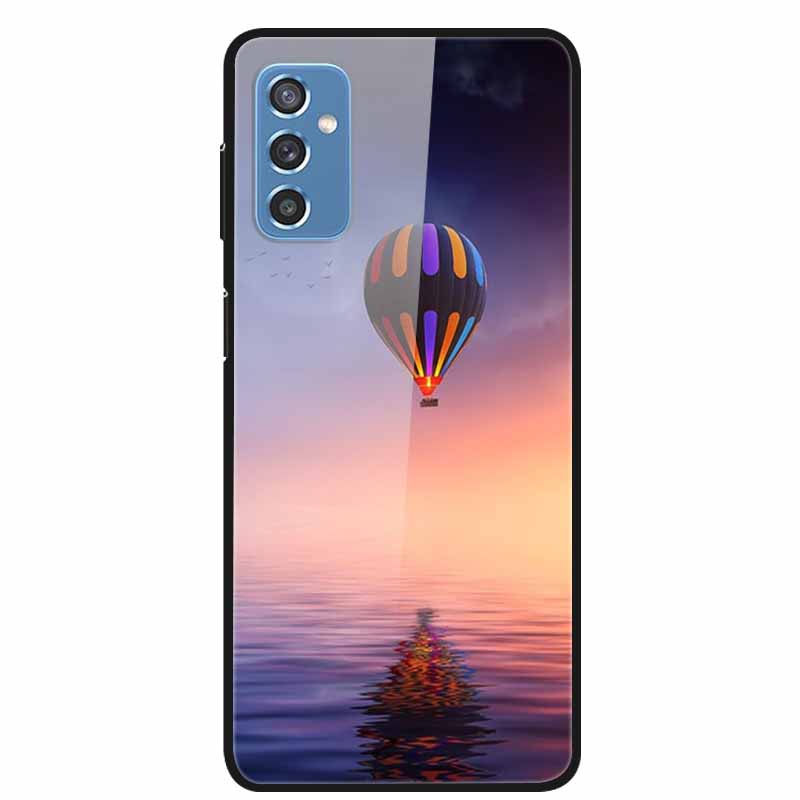 Для Samsung M52 5G Чехлы M23 5G M51 M02s Закаленное Стекло Жесткая Задняя Крышка Для Samsung Galaxy M23 5G Чехол для Телефона Fundas Capa M 52 5G