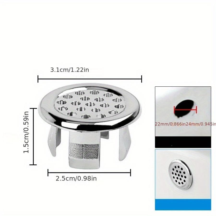 4 шт., крышка для перелива отверстий для раковины, накладка для раковины для ванной комнаты, крышки для отверстий для раковины для умывальника, круглые полые кольца для перелива, заглушка
