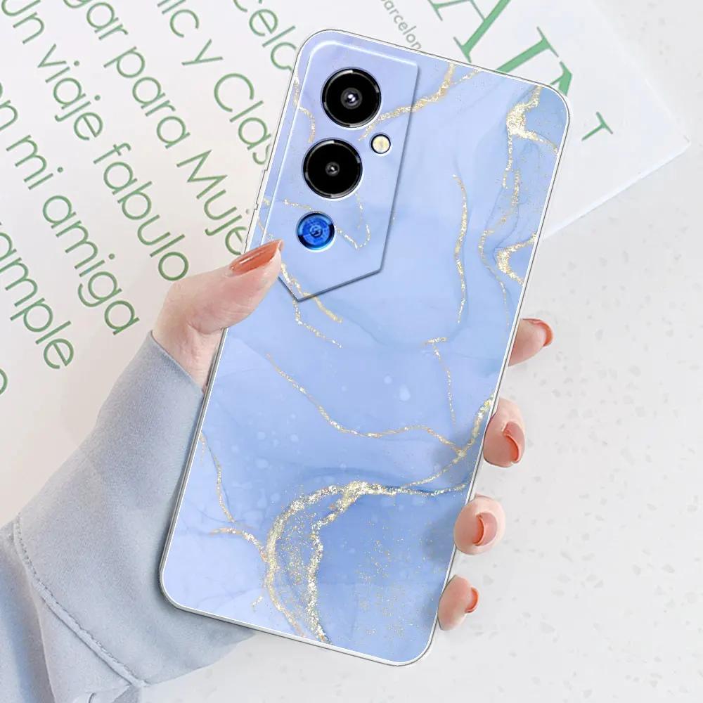 Для Tecno Pova 4 Pro Чехлы Мраморные Прозрачные Чехлы Tecno Pova 4 Силиконовый Прозрачный Бампер Для Tecno Pova4 Pro Цветы Сумки для Телефона
