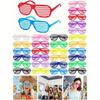 12pcs Neon Shutter Shades Eyeglasses Retro Party 80s 90s For Retro Party Decorations Disco Birthday Graduation Bachelorette Gift Decor