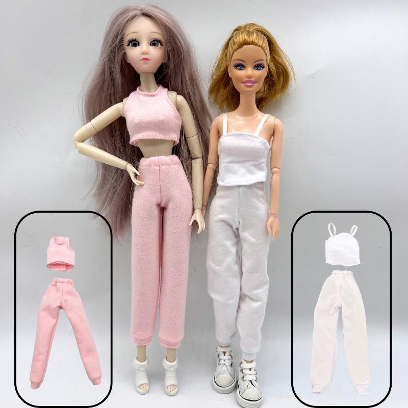 Спортивный наряд для 6-точечной куклы: 30см Барби Жилет и Брюки Повседневная Одежда