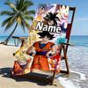 Custom Name Personalized DRAGON BALL Print Beach Towel, for Trip Camping Beach Party Home Decor, Birthday Gift for Family & Friends