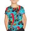 Blaze and the Monster Machines Shorts Sleeve Kids Girl Boys T-shirts Printed Little Girl Top Baby T Shirts Children Toddler Clothes