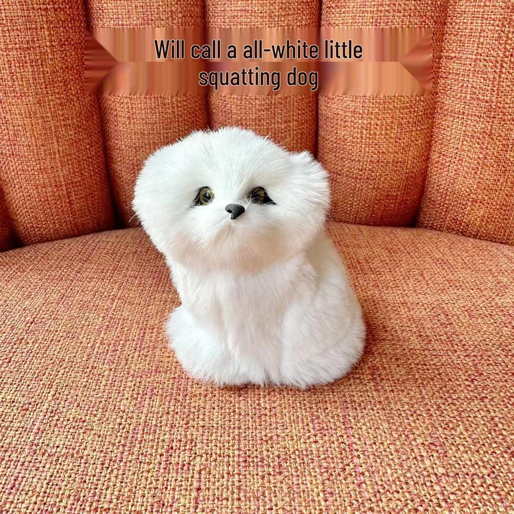 Barking Cat & Puppy Plush Toy - Educational Animal Doll for Kids