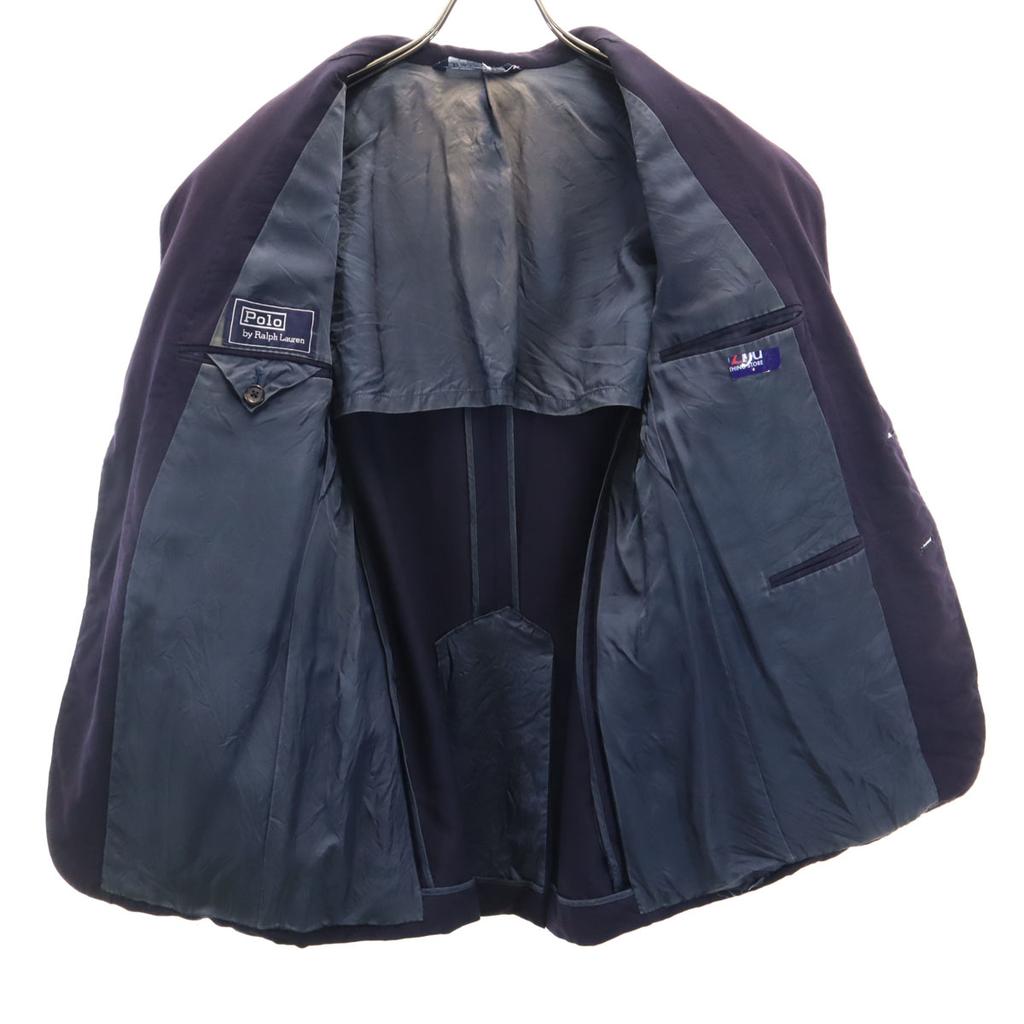 Polo by Ralph Lauren Сделано в Японии шерстяной приталенный пиджак AB4 Темно-синий Мужской Б/у