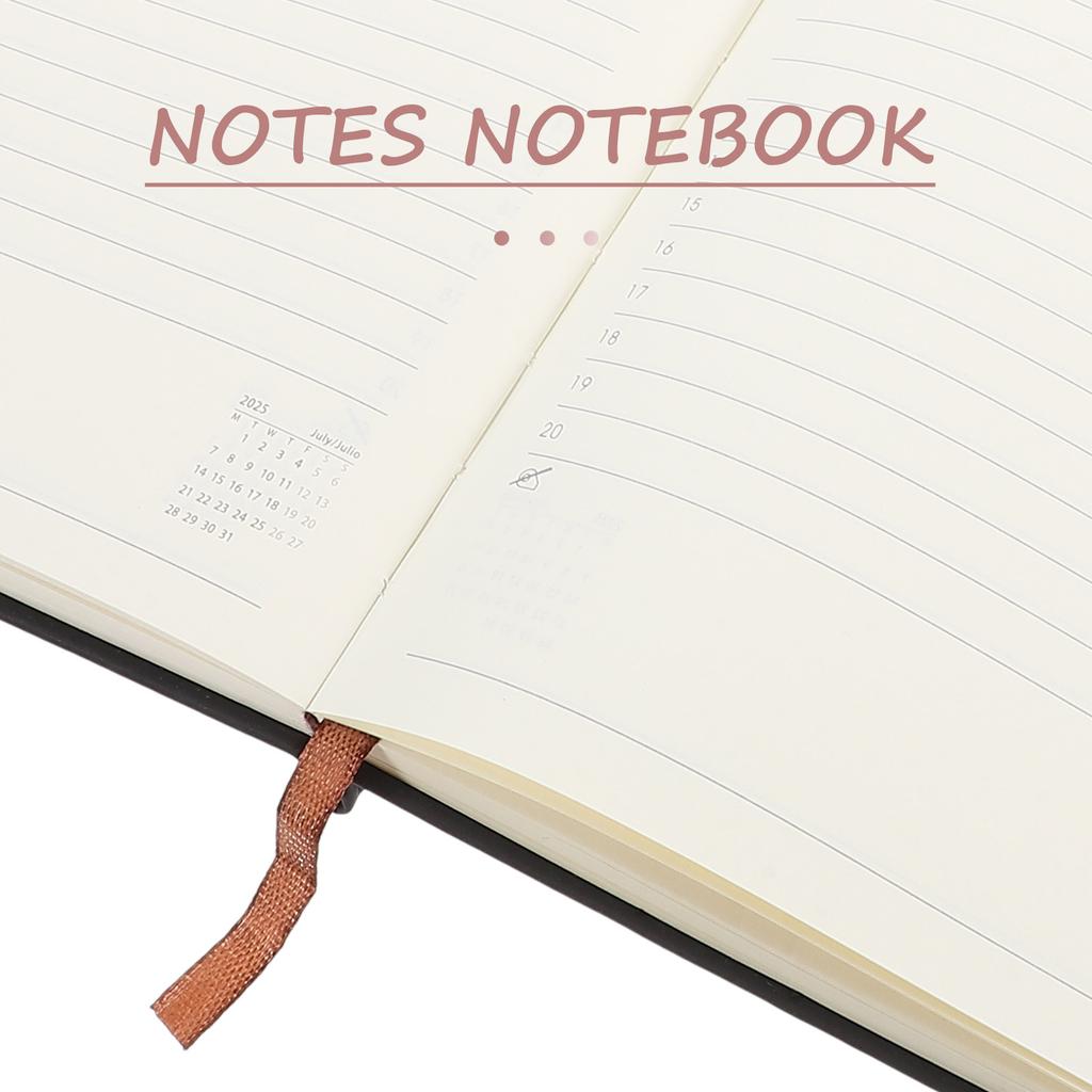 Daily Planner Notebook 2025 Large Capacity Firm Paper Compact Portable Monthly Weekly Academic Organizer Book Planner Schedule