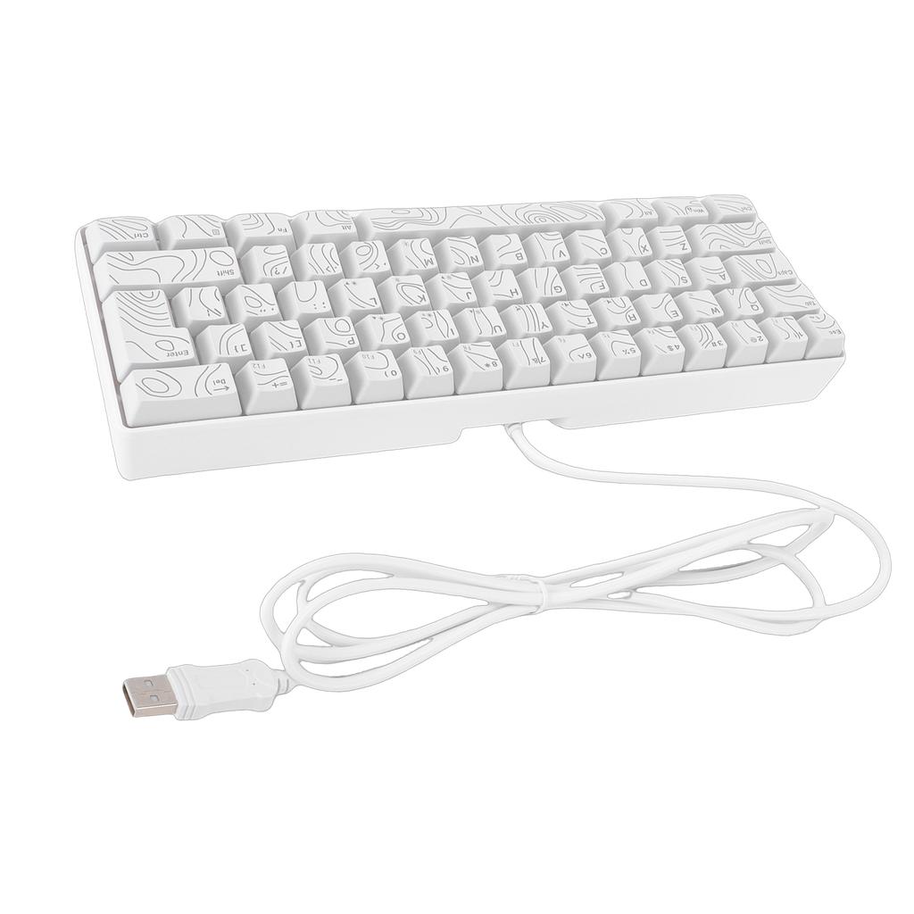 61-клавишная RGB игровая клавиатура 60% Механическая RGB подсветка Эргономичный дизайн Проводная клавиатура