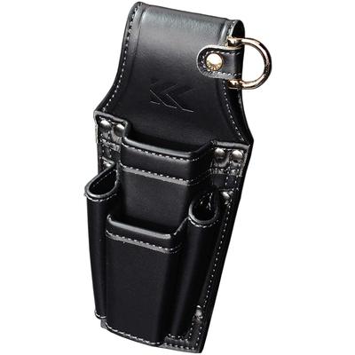Держатель плоскогубцев Fujiya Driver Pliers 2 уровня, черный, золотой, ЛЕГКАЯ ИСКУССТВЕННАЯ КОЖА, СЕРИЯ AH-72BG