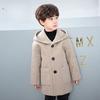 Thickened Boys' Woolen Coat Fashion Winter Clothes Children's Woolen Mid-length Coat Korean Style