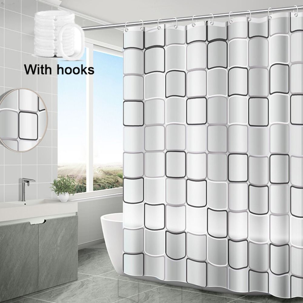 Декор для дома Защищенная от плесени Водонепроницаемая Шторка для душа Занавески для ванны ПЭВА Экраны для ванной комнаты