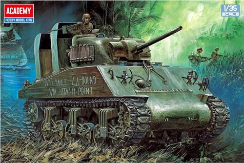 Academy 1/35 M4A2(75) Sherman Pacific Theater Plastic Model 13562