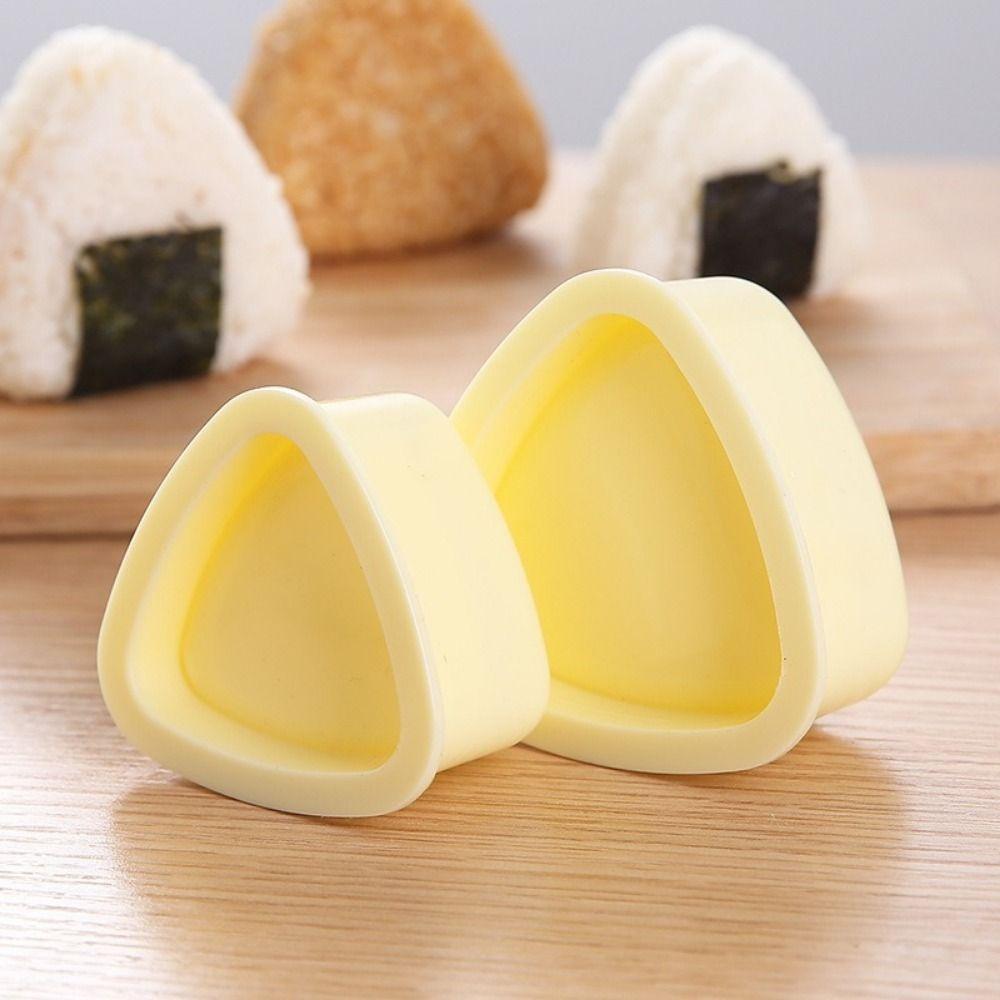 3Pcs/Set Triangular DIY Sushi Mold Press Onigiri Rice Ball Set Practical Baby Rice Molds  for Home